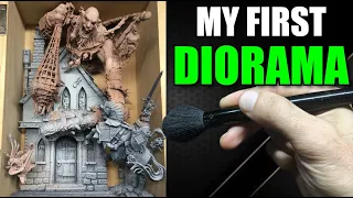 DIY Giant Attacks Fantasy Diorama Build (Beginner Friendly)