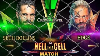 Seth Rollins vs edge Crown jewel match 2021 Hell in cell full Highlights Match ||