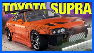 Repairing an Abandoned Toyota Supra in Car Mechanic Simulator