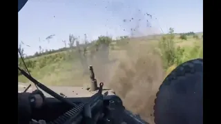 Ukraine War: GoPro Combat Footage - Ukrainian HUMVEEs Hit Anti Personnel Mines, Just Keep Fighting