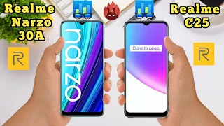 REALME NARZO 30A VS REALME C25 | Comparison | pilih yang ini ajah!!