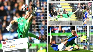 Aaron Ramsdale OUTSTANDING Save Against Leicester City 🔥  Save Of The Season !