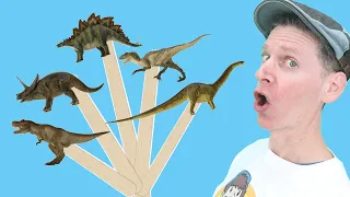 Dinosaurs | Pop Sticks Song with Matt | Dream English Kids