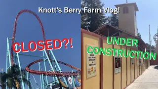 Montezooma’s Revenge Under Construction and Xcelerator Still Closed?! Knott’s Berry Farm Vlog