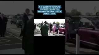 Prince William bowing to the Queen as she walks unaided at the age of 96 following reports she is n