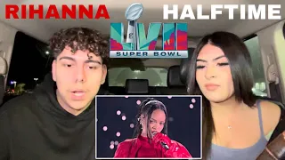 RIHANNA SUPERBOWL 2023 HALFTIME SHOW LIVE PERFORMANCE REACTION!!