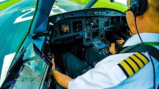 Cockpit Aer Lingus A330 GoPro Takeoff Dublin