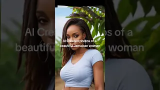 AI Created photos of a beautiful Jamaican woman