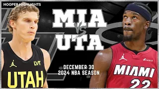 Miami Heat vs Utah Jazz Full Game Highlights | Dec 30 | 2024 NBA Season