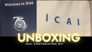 Unboxing Convocation Kit. This time convocation kit was different.#charteredaccountant