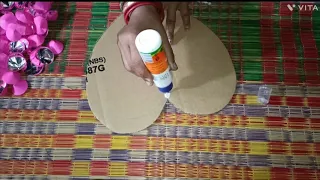 A easy and beautiful craft idea.It is made by cardboard and colour paper. please like and subscribe.