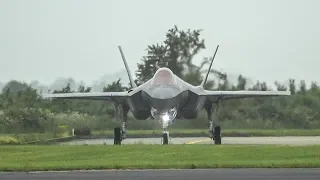 2x F-35 FULL AFTERBURNER Departure at Leeuwarden