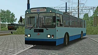 Троллейбус ЗиУ-682 на новом пригородном маршруте в Коцюбинске.
