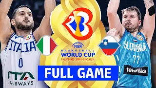 Italy vs Slovenia | Full Basketball Game | FIBA Basketball World Cup 2023