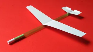 Making Glider Plane From Paper And Straw