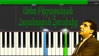Arno Babajanyan - Harsnacun Hyusisic - Piano Tutorial