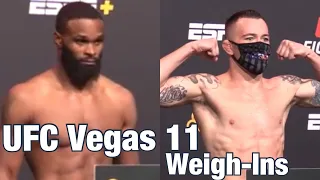 UFC Vegas 11 Weigh-Ins: Colby Covington vs Tyron Woodley