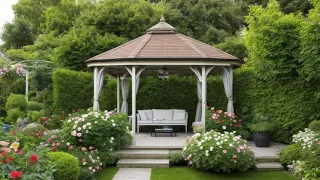 Create focal points: bright flower beds, gazebo, sculpture, pond. Затишні куточки