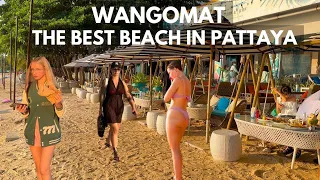 [4K] Walk along Wongamat beach. The best beach in Pattaya. Full review, part 2. Thailand 2024.