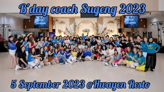 selamat ulang tahun//Line Dance// b'day party Coach Sugeng