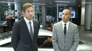 Ron Dennis, Lewis Hamilton & Jenson Button Open McLaren Flagship Showroom in London