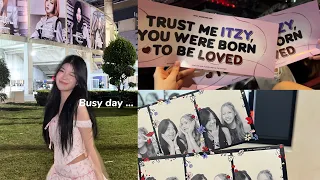 BUSY day vlog✨ youngjae press con, itzy born to be concert in bkk💌