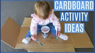 TODDLER ACTIVITIES YOU CAN DO AT HOME | BOX PLAY FOR TODDLERS | CARDBOARD ACTIVITIES 1- 2 YEARS