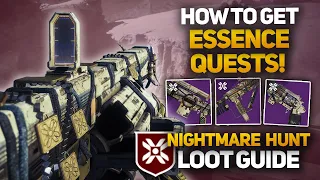 Shadowkeep Essence Quests Guide! - Nightmare Hunt Specific Quests & Loot Guide!