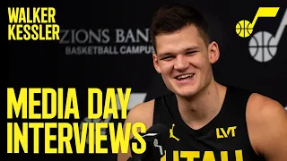 WALKER KESSLER 2023/24 Media Day Availability 🎙️ | UTAH JAZZ