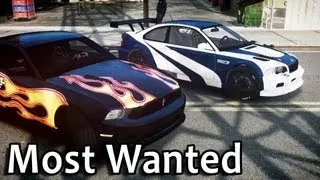 GTA IV - Most Wanted [BMW M3 GTR & Razor's Mustang]