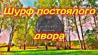 Шурф постоялого двора на Тракте! шикарные находки металлоискателем!  поиск монет с МД X-TERRA 705