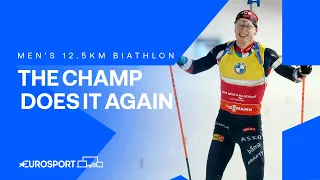 Johannes Boe The Defending Champion Does It Again! 💪 | World Cup Biathlon