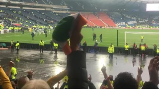 celtic fans SERENADE ANGE POSTECOGLOU | Celtic 1-0 rangers Scottish cup