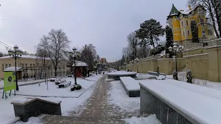 Кисловодск. Снежный парк. Зимняя прогулка.