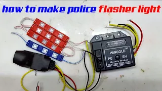 How to make police flasher light very cheap