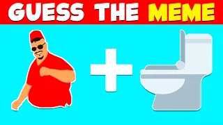 Guess The Meme By Emoji! | Skibidi Toilet, One Two Buckle My Shoe, Skibidi Dom Dom Yes Yes