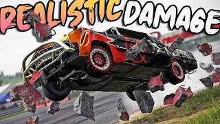 I Tried "REALISTIC DAMAGE" Mode And It Is BRUTAL! Multiplayer Demo Derby! - Wreckfest