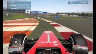 F1 2013 Gameplay HD 720p (India Race 25% with Keyboard)