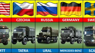 Military Truck From Different Countries