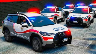 FORÇA PATRULHA COROLLA CROSS PMESP NOVO GRAFISMO | GTA 5 POLICIAL