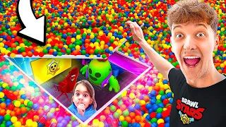 Wir bauen GEHEIMEN BRAWL STARS RAUM im KINDERSPIELELAND! 😱