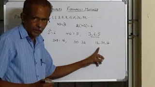 Pythagorian Triples Fibonacci Method