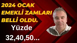 2024 OCAK AYI EMEKLİ ZAMLARI BELLİ OLDU.-HÜSEYİN ERVÜZ