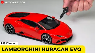 Unboxing of Lamborghini Huracan EVO 1:18 Diecast Model Car by AUTOart Models (4K)