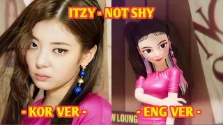 ITZY "NOT SHY" - Korean x English | Comparison Performance Video + Split Audio