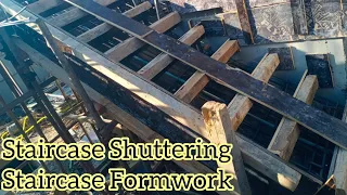 Staircase Shuttering Construction in Building | Formwork for Staircase | All About Civil Engineer