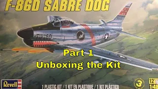 Building the Revell 1/48 F-86D Sabre Dog- Part 1