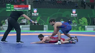 1/8 FS - 65 kg: H. ALI (BRN) v. V. TEVANYAN (ARM)