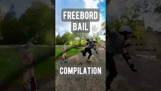 Freebord Bail Compilation... #freebord #crash #bail #snowboard
