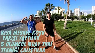 EN ETKİLİ 5 MUAY THAİ KOMBOSU | VLOG TADINDA ANTRENMAN |KOŞU YARIŞI